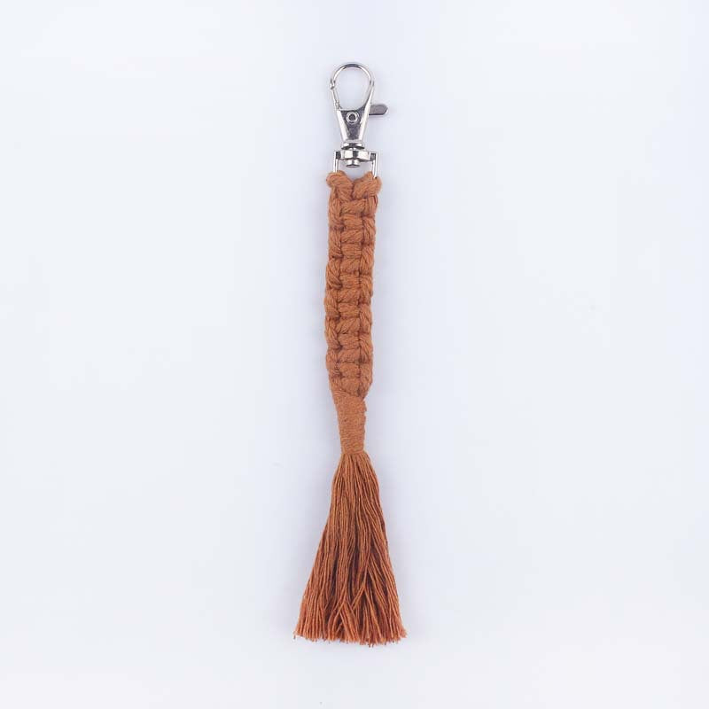 Wholesale Hand Woven Cotton Lanyard Keychain